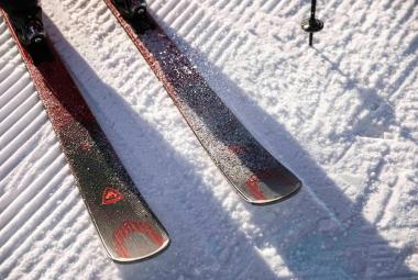 rossignol skis in the snow