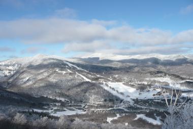 Stowe Mountain wide view