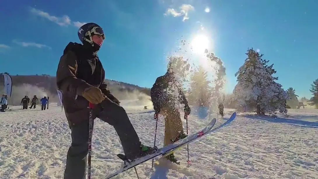 Skiers on Mohawk Mountain