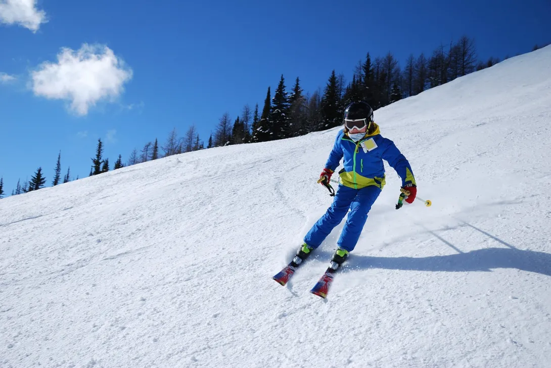 Skier on mountain