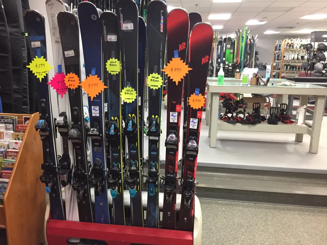 Discounted skis