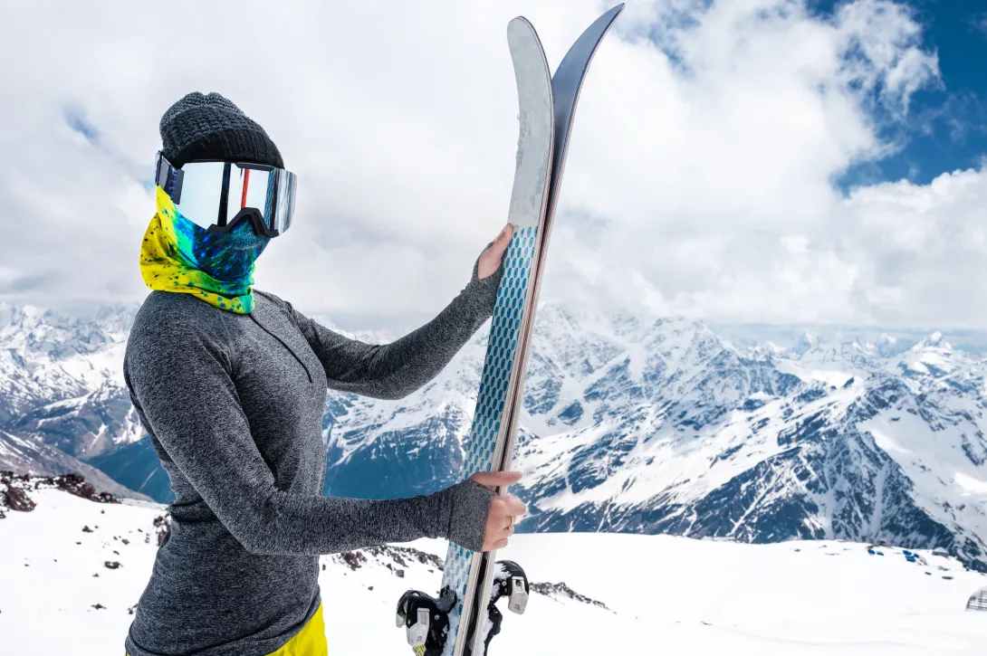 Woman skier