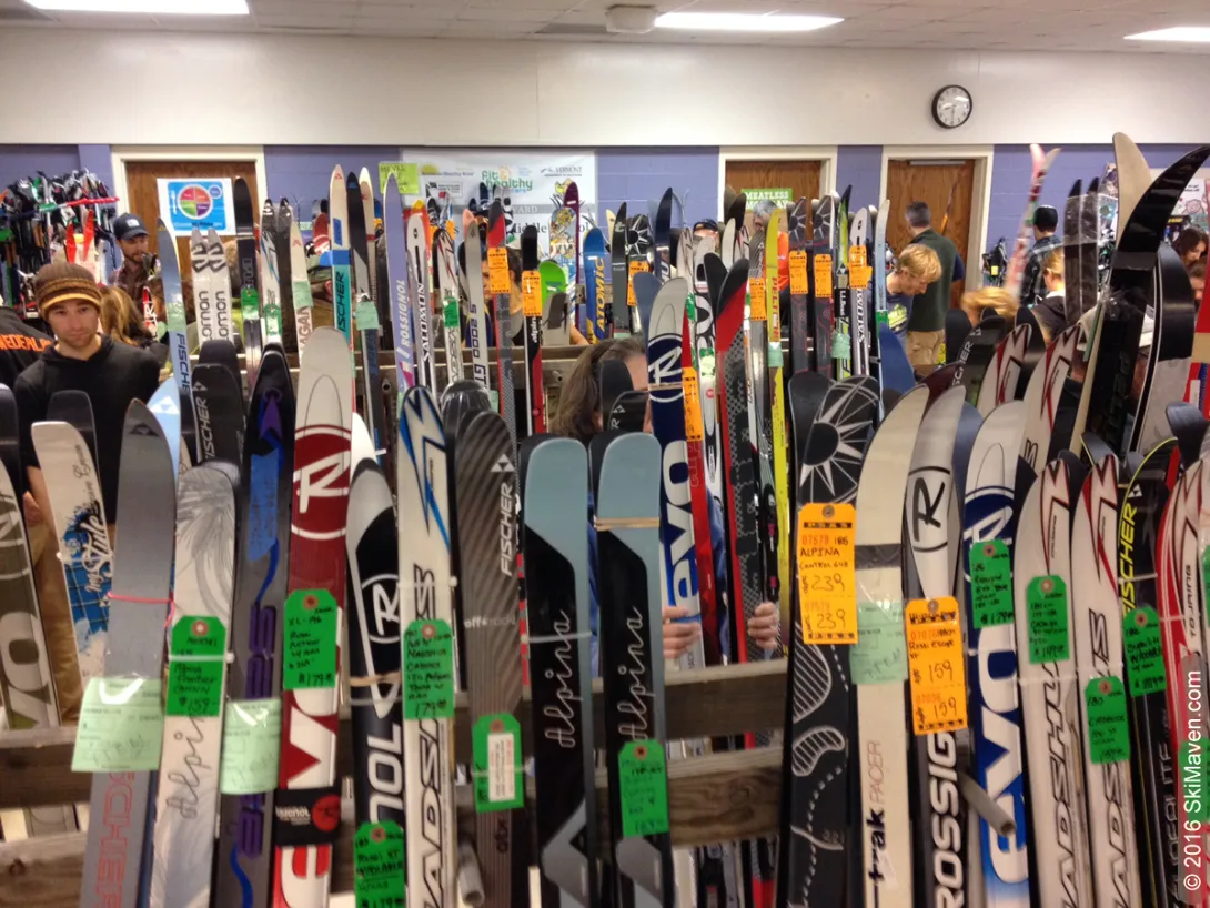 Clearance rack skis