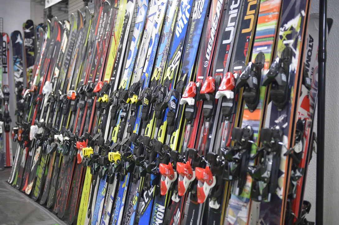 Skis on the wall