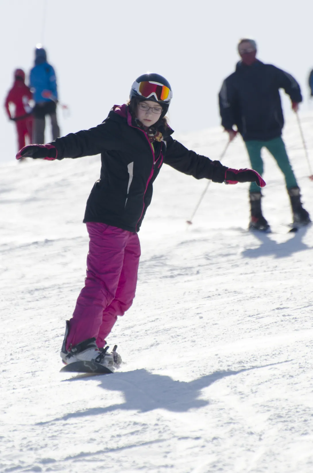 Learning to snowboard
