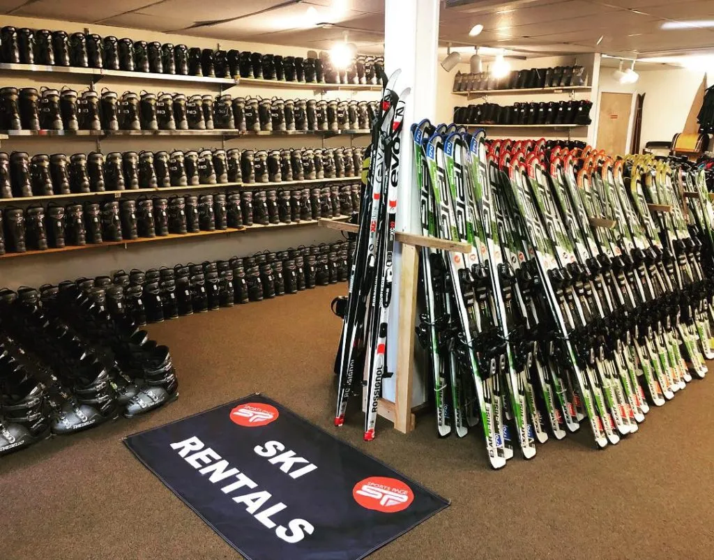 Ski rental shop