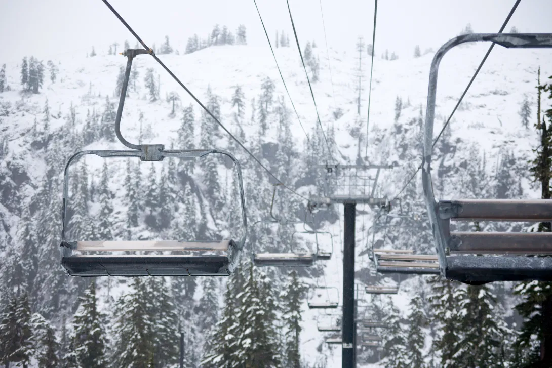Ski lifts in Mount Baker ski area