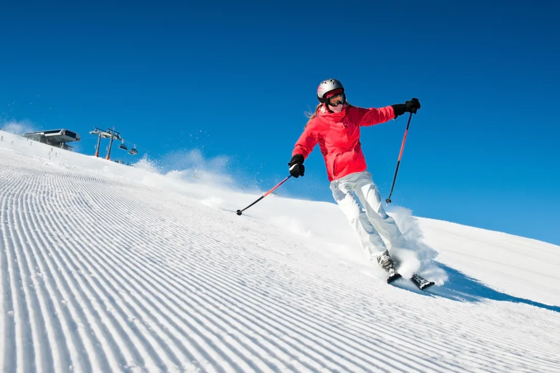 Skier on mountain