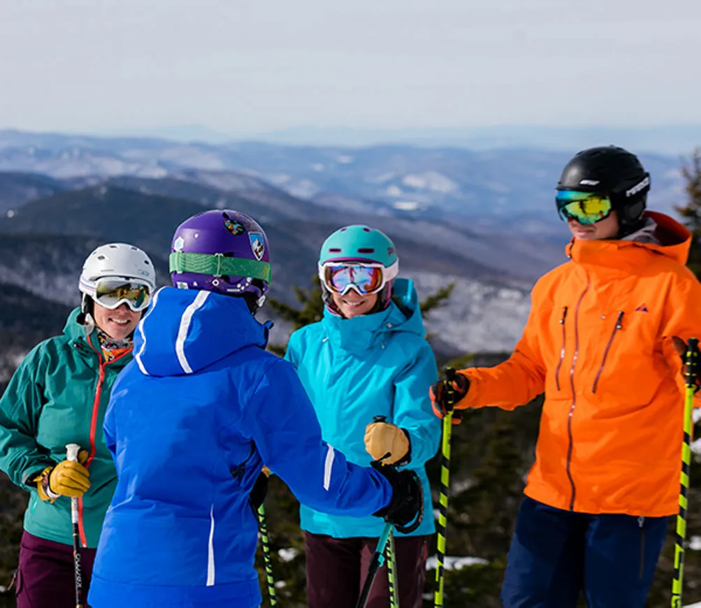 Adults taking a group lesson