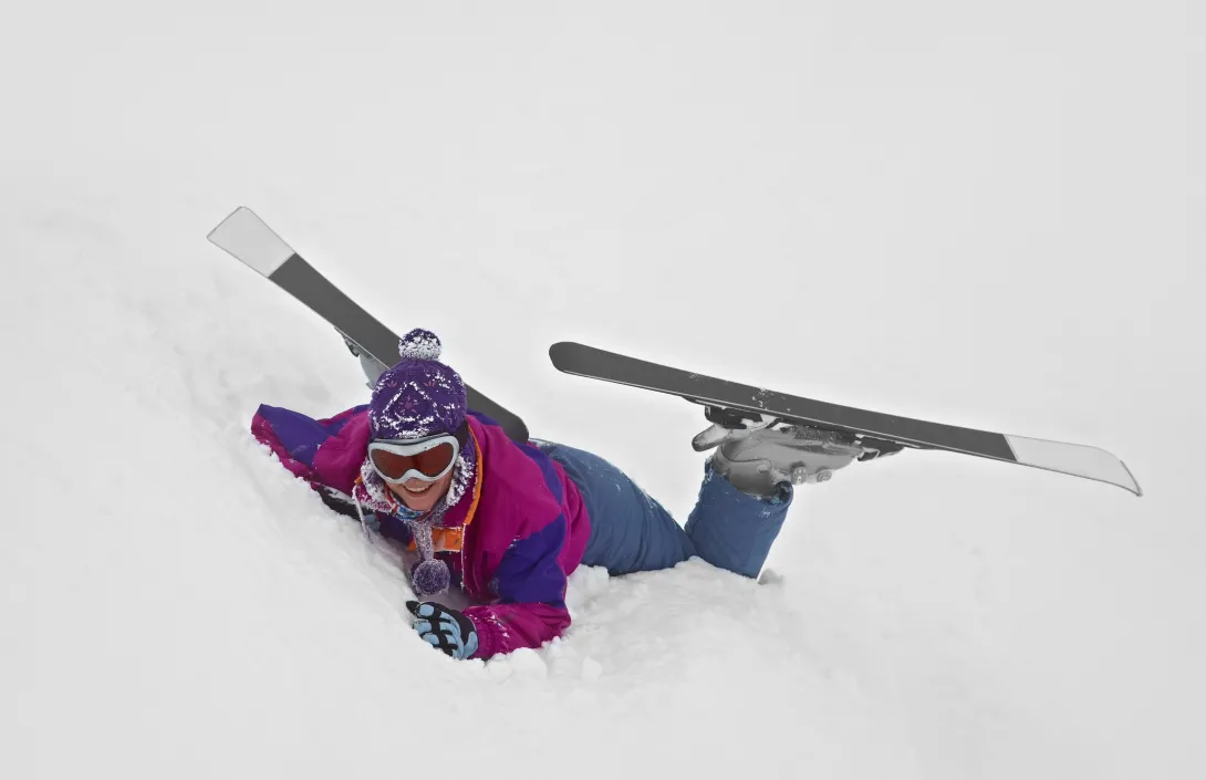 Fallen skier