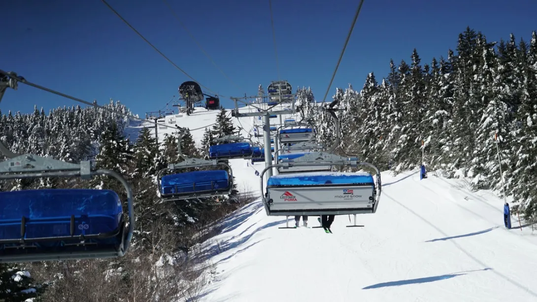 Ski lift at Mount Snow