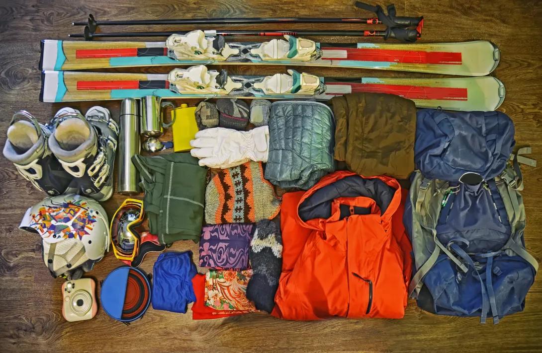 Ski clothing and equipment