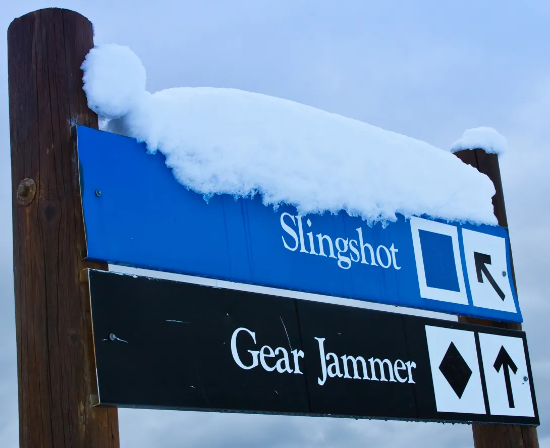 Ski sign