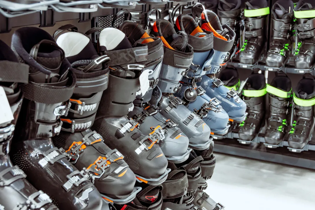 Ski boots in store
