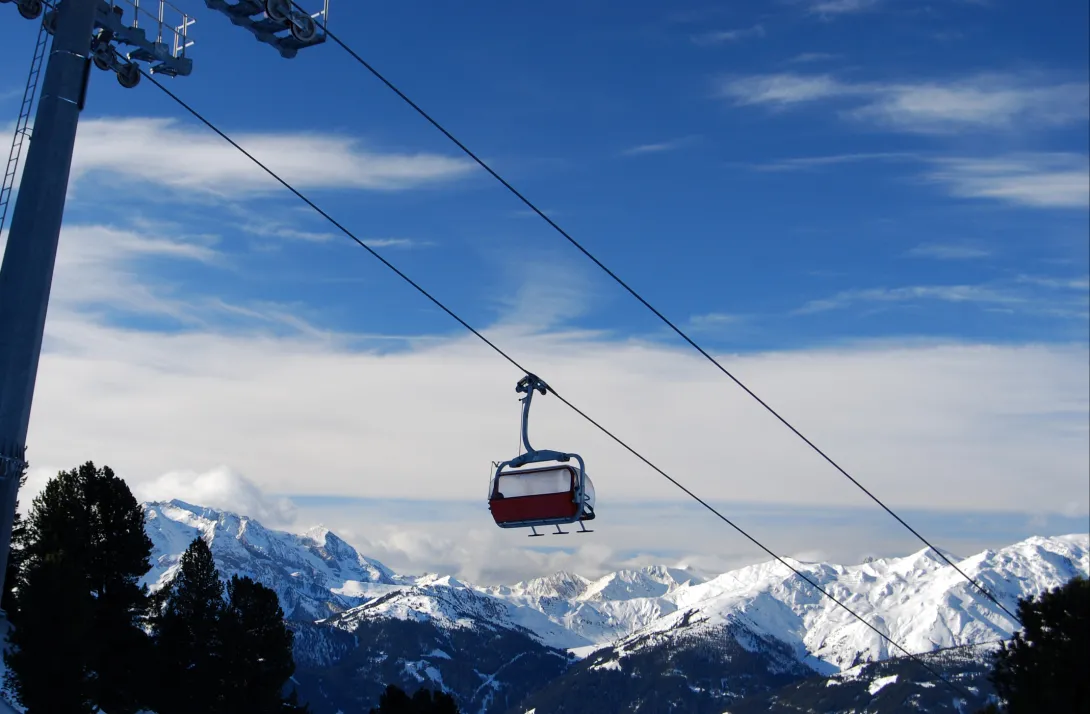 Ski lift resort austria