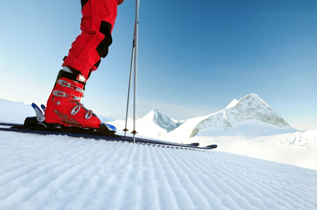 Skier on mountain