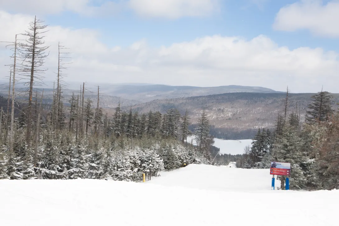 Ski slope at Snowshoe Mountain