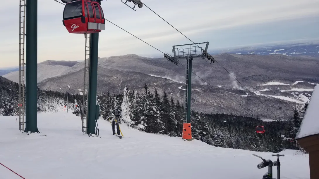 Icy conditions at Stowe