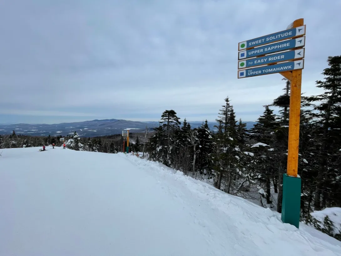 Okemo ski trail