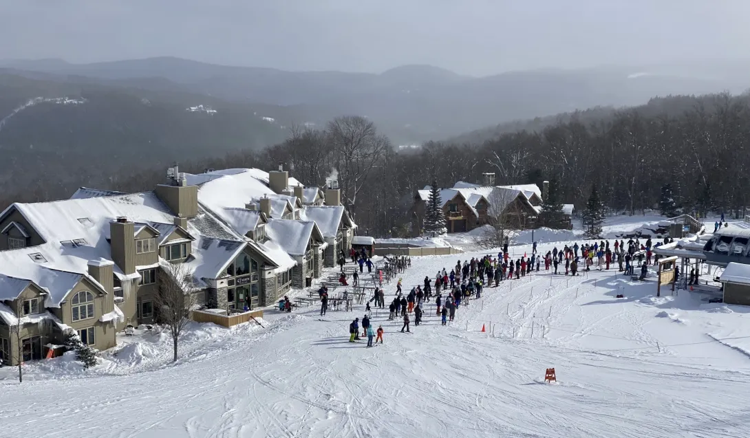 Okemo condos near chair lift