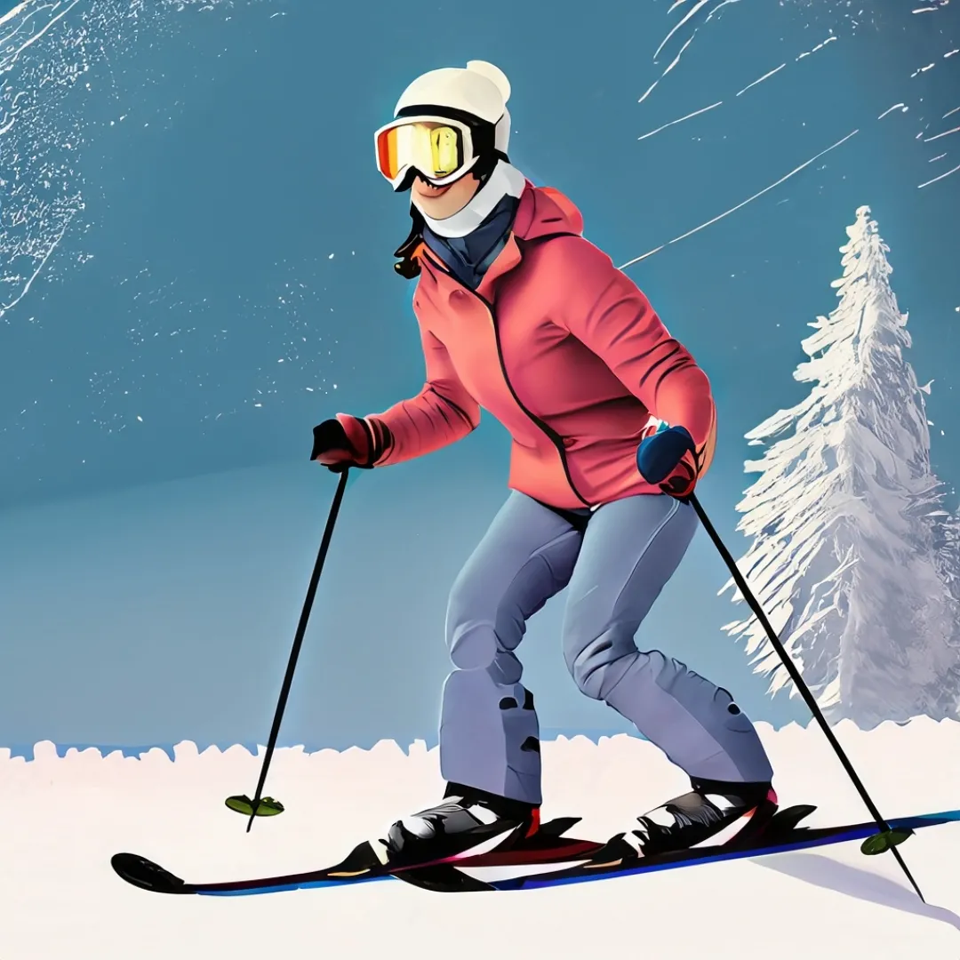 Woman skier