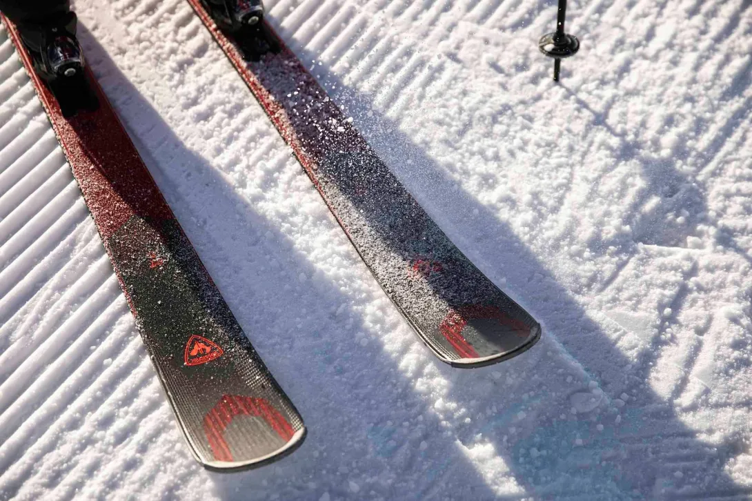 rossignol skis in the snow